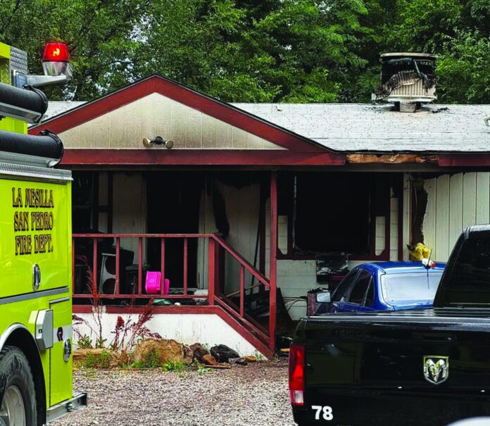 The Española Fire Department helped other area agencies with a mobile home fire June 25 in La Mesilla.