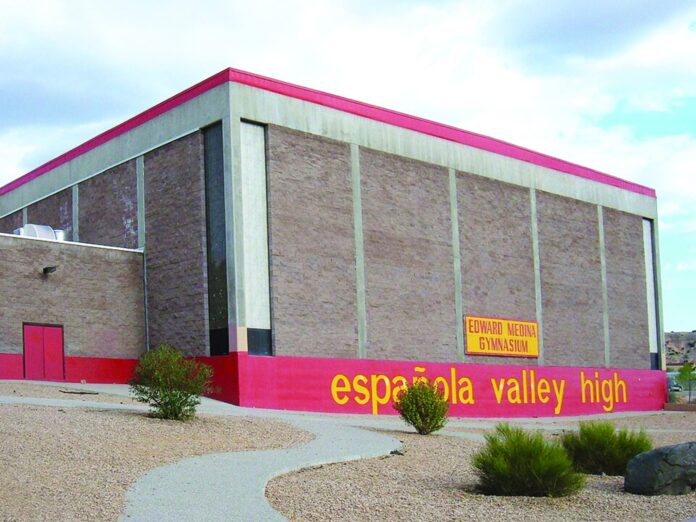 The Edward Medina Gym at Española Valley High School will remain in place as the school is replaced with a new, state-of-the-art facility.