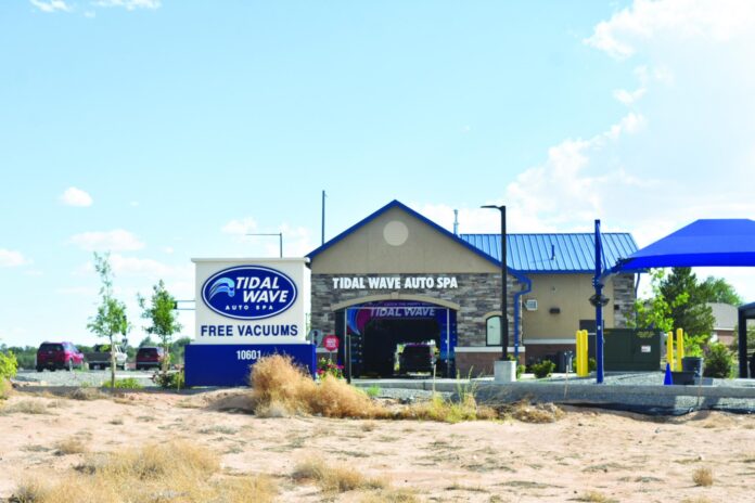 A new Tidal Wave Auto Spa like this one in Albuquerque, is set to open in January across from Walmart.