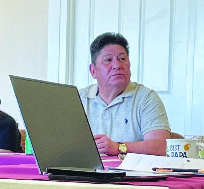 NCSWA General Manager Leo Marquez pictured here at a March 2024 board meeting, asked the county, during the June 26 meeting, for $300,000 for “transportation costs.”
