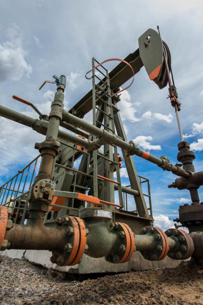 A pump jack operates in New Mexico.