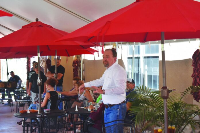 Republican gubernatorial candidate Gregg Hull visited with constituents July 16 at La Cocina.