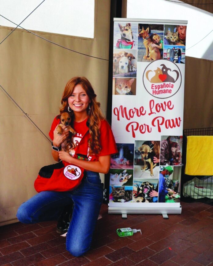 Karyn Dodier at an Española Humane event.