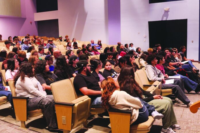About 160 guests attended the Small Town Outreach Recruitment and Yield event Sept. 28 at Northern New Mexico College. Colleges from across the country were present and 74 students were registered for the program, which is a collaborative initiative to connect with, recruit and support students from small towns and rural areas.